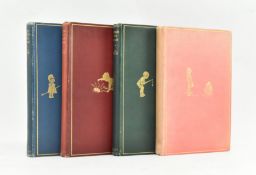MILNE, ALAN ALEXANDER. FOUR FIRST & EARLY EDITIONS OF WINNIE THE POOH BOOKS