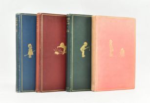 MILNE, ALAN ALEXANDER. FOUR FIRST & EARLY EDITIONS OF WINNIE THE POOH BOOKS
