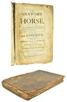EQUINE INTEREST. 1686 THE ANATOMY OF A HORSE BY ANDREW SNAPE EARLY EDITION IN ORIG. SHEEPSKIN