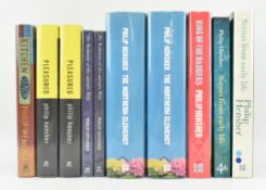 HENSHER, PHILIP. TEN SIGNED FIRST EDITIONS & ADVANCE PROOF COPIES