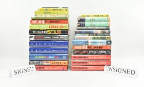 BOYD, WILLIAM. COLLECTION OF SIGNED & UNSIGNED FIRST EDITIONS, PROOF COPIES & LIMITED EDITIONS