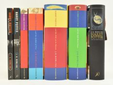 ROWLING, J. K. COLLECTION OF SEVEN HARRY POTTER BOOKS INCL. THREE FIRST EDITIONS