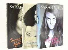 MILES, SARAH. THREE SIGNED FIRST EDITION AUTOBIOGRAPHICAL MEMOIRS