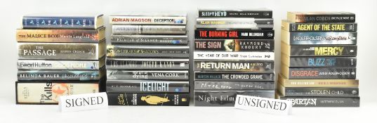 CRIME & THRILLERS. COLLECTION OF SIGNED FIRST EDITIONS & UNSIGNED PROOF COPIES