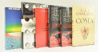 GARLAND, ALEX. COLLECTION OF SIX FIRST EDITIONS & PROOF COPIES INCL. SIGNED THE BEACH