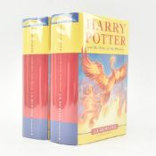 ROWLING, J. K. 2003 HARRY POTTER AND THE ORDER OF THE PHOENIX TWO SMART FIRST EDITIONS IN DW