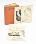 EGAN, BERESFORD. 1933 POLLEN TOGETHER WITH STILL LIFE SKETCH, POEM & TWO CHRISTMAS CARDS