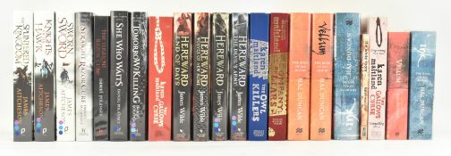 HISTORICAL THRILLER & FANTASY. COLLECTION OF SIGNED FIRST EDS, LIMITED EDS & PROOF COPIES