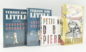 MAN BOOKER PRIZE WINNER. 2003 VERNON GOD LITTLE BY DBC PIERRE SIGNED FIRST ED, PROOF & TWO OTHERS