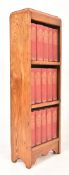 DICKENS, CHARLES. EARLY 20TH CENTURY WAVERLEY ED WORKS HOUSED IN OAK BOOKCASE