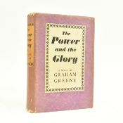 GREENE, GRAHAM. 1940 THE POWER AND THE GLORY FIRST ED REBOUND BUT IN SCARCE FIRST ISSUE DUST WRAPPER