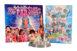 THUNDERBIRDS – GERRY ANDERSON – ROBERT HARROP FIGURINE / STATUE, BOOK & COIN COLLECTION
