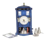 DR WHO - TARDIS SCULPTED CLOCK BY BRADFORD EXCHANGE