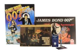 JAMES BOND 007 - COLLECTION OF BOARD GAMES & CORGI DR NO FIGURE