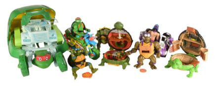 NINJA TURTLES - ASSORTED VINTAGE NINJA TURTLES PLAYSETS