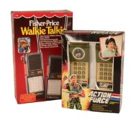 RETRO TOYS - ACTION FORCE INTERCOME PHONES & WALKIE TALKIES