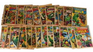 COMICS - VINTAGE MARVEL HULK COMICS INCLUDING ISSUE NO 1