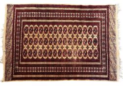 20TH CENTURY PERSIAN ISLAMIC BOKHARA HAND WOVEN CARPET RUG
