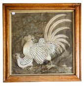 JAPANESE LATE 18TH / EARLY 19TH CENTURY SILK THREAD WALL TAPESTRY