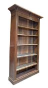 ARTS & CRAFTS CIRCA 1920S MANNER OF LIBERTY OAK WINDOW BOOKCASE