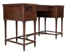 POOLEY FURNITURE - 19TH CENTURY AMERICAN MAHOGANY DESK
