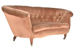 19TH CENTURY MAHOGANY DOUBLE SCROLL END SOFA SETTEE