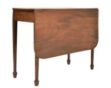 19TH CENTURY MAHOGANY SINGLE DROP LEAF SIDE TABLE