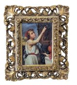 MANNER OF ANGELICA KAUFFMANN - NEOCLASSICAL STYLE OIL ON PANEL