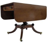 19TH CENTURY GEORGE III MAHOGANY SOFA TABLE