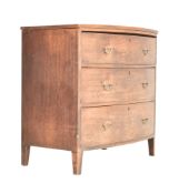 GEORGE III EARLY 19TH CENTURY MAHOGANY BOW FRONT CHEST OF DRAWERS