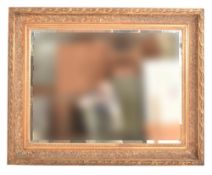 LARGE 20TH CENTURY GILT-FRAMED OVERMANTEL MIRROR