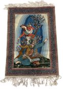 20TH CENTURY IRANIAN ISFAHAN PICTORIAL CARPET TAPESTRY