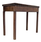 19TH CENTURY CHINESE CHIPPENDALE MAHOGANY CARD / TEA TABLE