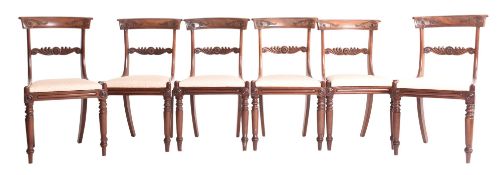 WARING & GILLOW (ATTRIBUTED) - SET OF SIX ROSEWOOD DINING CHAIRS
