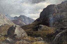 LATE 19TH / EARLY 20TH CENTURY OIL ON CANVAS SCOTTISH LANDSCAPE
