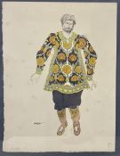 AFTER LEON BAKST - SADKO, DESIGN FOR A MAN'S COSTUME PRINT
