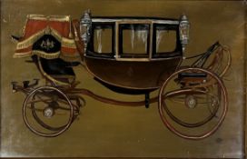 JOHN LEIGH PEMBERTON (1911-1997) - ROYAL COACH OIL ON PANEL PAINTING