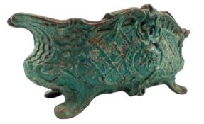 FRENCH 19TH CENTURY CAST IRON FLOOR PLANTER JARDINIERE