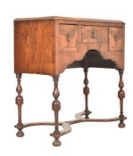 20TH CENTURY QUEEN ANNE REVIVAL WALNUT LOWBOY