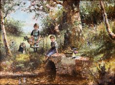 PAUL J. ATTFIELD (B. 1950) - THE SECRET PLACE - OIL ON PANEL PAINTING