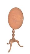 GEORGE III PEDESTAL OCCASIONAL TRIPOD TILT TOP TABLE