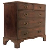 19TH CENTURY GEORGE III MAHOGANY CHEST OF DRAWERS