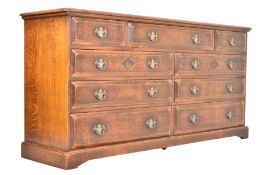 HARRODS - ROYAL OAK RANGE - LARGE DOUBLE BANK CHEST OF DRAWERS