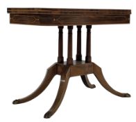 1`9TH CENTURY REGENCY FOLDOVER CARD / GAMES TABLE