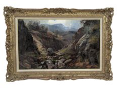 JAMES HENRY GOSSLAND (1852-1939) - OIL ON CANVAS LANDSCAPE