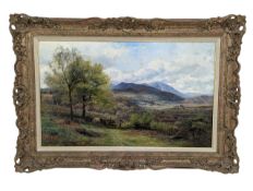 JAMES HENRY GOSSLAND 91852-1939) - OIL ON CANVAS LANDSCAPE PAINTING