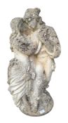 EARLY 20TH CENTURY COMPOSITE GARDEN OUTDOOR STATUE OF COUPLE