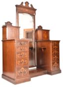 EDWARDS & ROBERTS - EDWARDIAN MAHOGANY INLAID DRESSING TABLE
