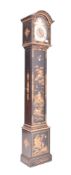 20TH CENTURY CHINOISERIE JAPANNED LONGCASE CLOCK