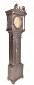 18TH CENTURY GEORGE II OAK LONGCASE CLOCK BY JOSEPH MONKHOUSE
